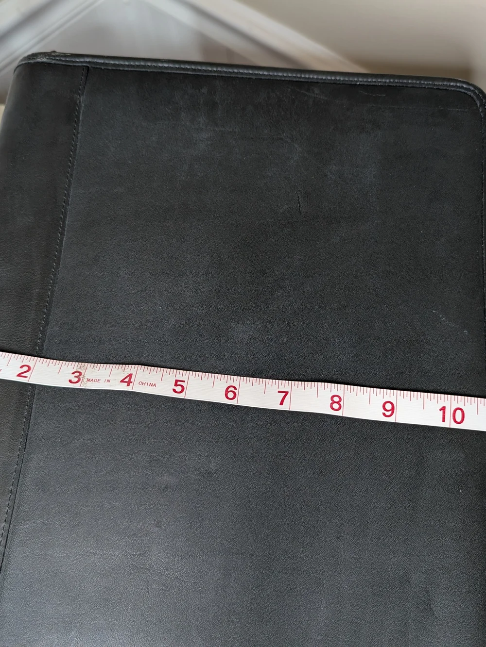 Coach Black Leather Zipper Portfolio